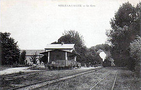 La gare de Nesles-la-Vallée vers 1900