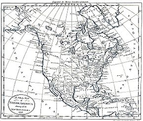 "Une nouvelle carte de l'Amérique du Nord Montrant toutes les nouvelles découvertes 1797"