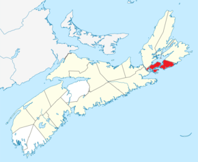 Localisation du comté dans la province de la Nouvelle-Écosse