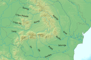 Carte des rivières roumaines