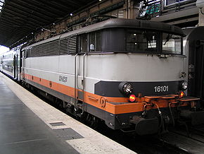  La BB 16101 en gare du Nord à Paris.