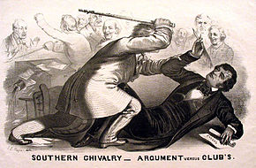 22 mai : Preston Brooks attaque Charles Sumner.