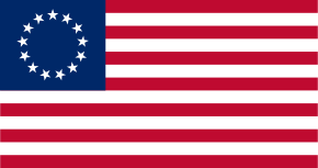 Ce fut le premier drapeau des États-Unis. Selon la légende, il a été créé par Betsy Ross. Il fut en service du 14 juin 1777 au 1er mai 1795.