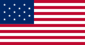 Drapeau américain du 1er mai 1795 au 3 juillet 1818