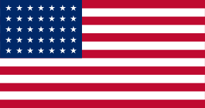 Drapeau américain du 4 juillet 1863 au 3 juillet 1865