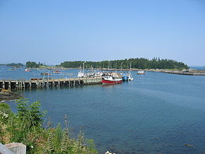 Port à l'île Red Deer