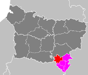 Situation du canton de Neuilly-Saint-Front dans le département Aisne