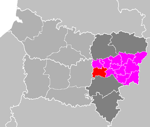 Situation du canton de Coucy-le-Château-Auffrique dans le département Aisne