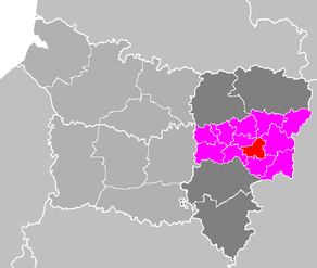 Situation du canton de Laon-Sud dans le département Aisne