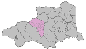 Situation du canton de Prades dans le département Pyrénées-Orientales