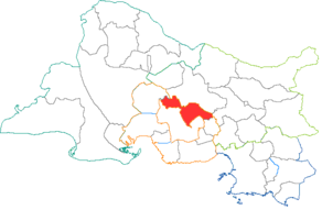 Situation du canton de Berre-l'Étang dans le département Bouches-du-Rhône