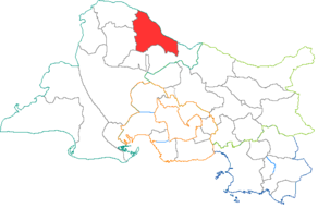 Situation du canton d'Orgon dans le département Bouches-du-Rhône