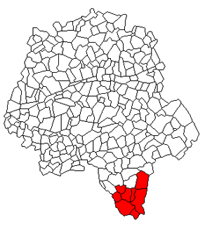 Situation du canton Preuilly-sur-Claise dans le département Indre-et-Loire