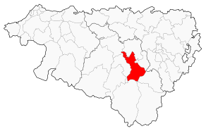 Situation du canton d'Oloron-Sainte-Marie-Est dans le département Pyrénées-Atlantiques