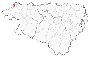 Situation du canton de Biarritz-Est dans le département Pyrénées-Atlantiques