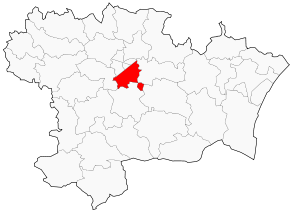 Situation du canton de Carcassonne-Est dans le département Aude