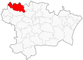 Situation du canton de Castelnaudary-Nord dans le département Aude