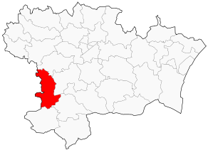 Situation du canton de Chalabre dans le département Aude