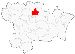 Situation du canton de Conques-sur-Orbiel dans le département Aude