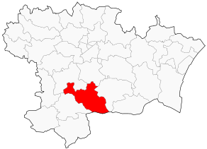 Situation du canton de Couiza dans le département Aude