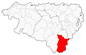 Situation du canton de Laruns dans le département Pyrénées-Atlantiques