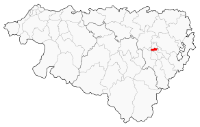 Situation du canton de Pau-Centre dans le département Pyrénées-Atlantiques