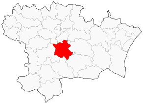 Situation du canton de Saint-Hilaire dans le département Aude
