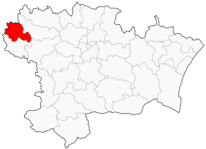 Situation du canton de Salles-sur-l'Hers dans le département Aude