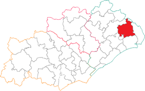 Situation du canton de Castries dans le département Hérault