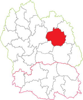 Situation du canton de Châteauneuf-de-Randon dans le département Lozère