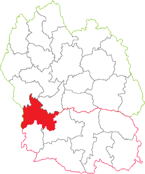 Situation du canton de la Canourgue dans le département Lozère