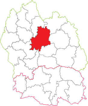 Situation du canton de Saint-Amans dans le département Lozère
