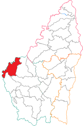 Situation du canton de Coucouron dans le département Ardèche