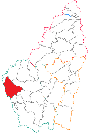 Situation du canton de Saint-Étienne-de-Lugdarès dans le département Ardèche