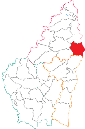 Situation du canton de Saint-Péray dans le département Ardèche