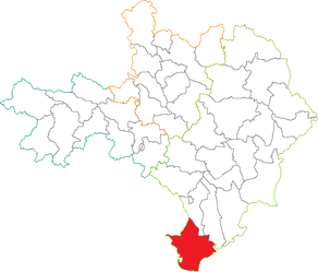 Situation du canton d'Aigues-Mortes dans le département Gard