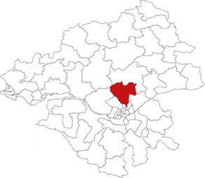 Situation du canton de La Chapelle-sur-Erdre dans le département Loire-Atlantique