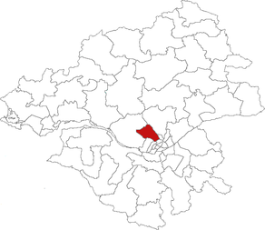 Situation du canton d'Orvault dans le département Loire-Atlantique