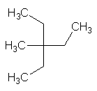 Représentations du 3-éthyl-3-méthylpentane
