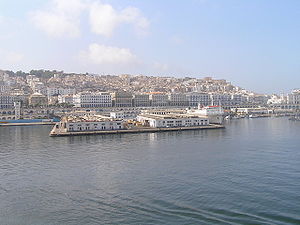 Le front de mer d'Alger et la Casbah (Algérie)