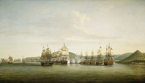 Bataille de Sainte Lucie entre d Estaing et Barrington 1778.jpg