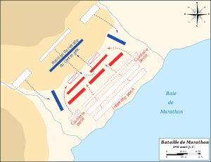 Battle of Marathon map-fr.svg