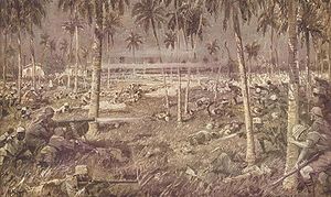 Bataille de Tanga, le 3 - 5 Novembre, 1914 par Martin Frost (1875-1927)