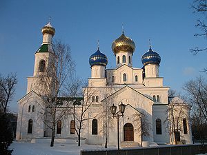 Cathédrale orthodoxe Saint-Nicolas, récemment reconstruite.