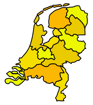 Carte des Pays-Bas (netherlands) without names.svg