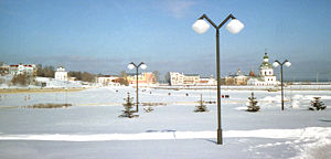 Centre de Tcheboksary en hiver