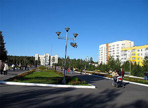 Centre ville de Noïabrsk.