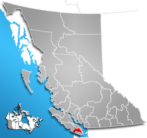 Cowichan Valley Regional District, British Columbia Location.png