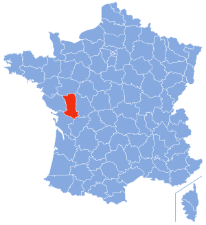 Localisation des Deux-Sèvres en France