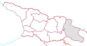 Carte de localisation de la Kakheti